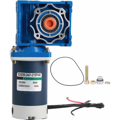 Schneckengetriebemotor Edelstahl 90W 2200 U/min XD5D90-24A121SRV-RV40 Untersetzungsverhältnis DC24V(60 )