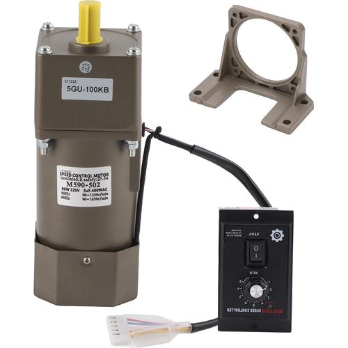Wechselstrom 220V 90W Einphasen-Asynchron-Getriebemotor, einstellbare Drehzahl (100K)