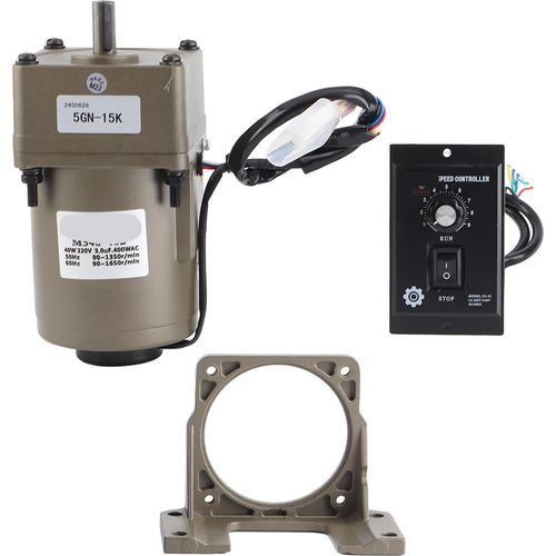 Wechselstrom-40-W-Einphasen-Asynchron-Getriebemotor mit einstellbarer Untersetzungsdrehzahl (15K)