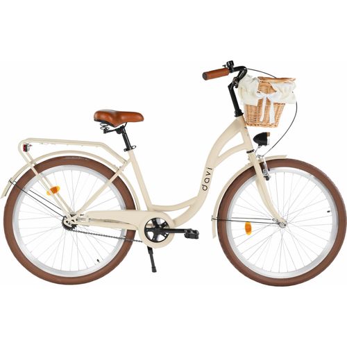 Damenfahrrad Davi Lila 26", 1 Gang, 155-180 cm, Kaffeebraun