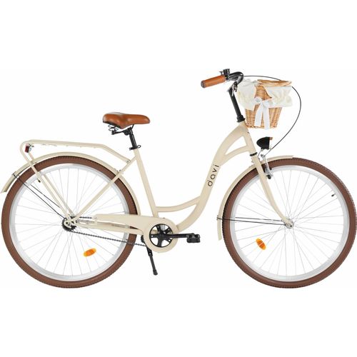 Damenfahrrad Davi Lila 28", 1 Gang, 160-180 cm, Kaffeebraun