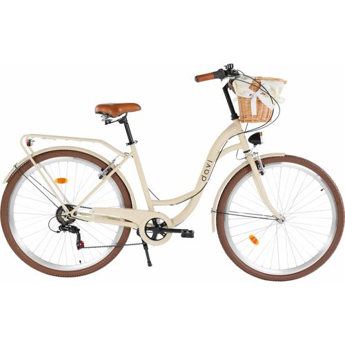 Damenfahrrad Davi Emma 28", 7 Gänge, 160-185 cm, Kaffeebraun