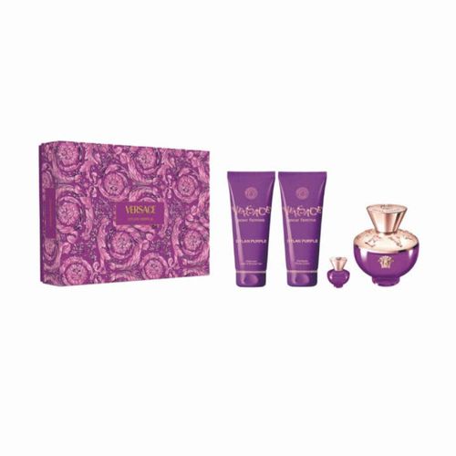 Dylan Purple Pour Femme Set Eau de Parfum Spray 100ml + Körperlotion 100ml + Duschgel 100ml + Eau de Parfum 5ml