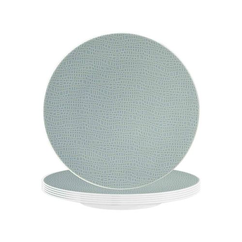 Frühstücksteller SELTMANN WEIDEN "Frühstücksteller Life Fashion ø 22,5 cm 6er Set", blau (grün chic), Speiseteller