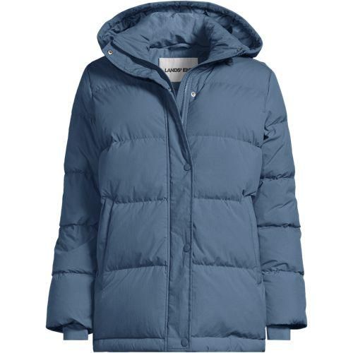 Wasserabweisende Daunenjacke, Damen,  Blau, Nylon/Daunen, by Lands' End