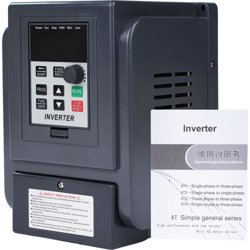 1-Phasen 220V Eingang auf 3-Phasen 380V Ausgang Frequenzumrichter 2,2KW – VFD Drehzahlregler für Elektromotoren, Niedriges Rauschen & Mehrfachschutz