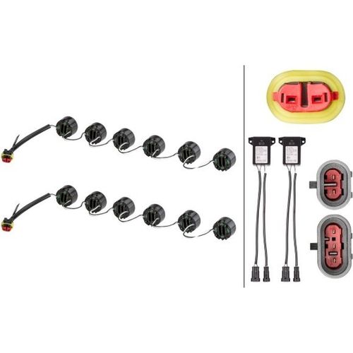 Tagfahrleuchten-Set Fahrzeugfront 12 V 6 W LED glasklar HELLA für u.a. AEBI