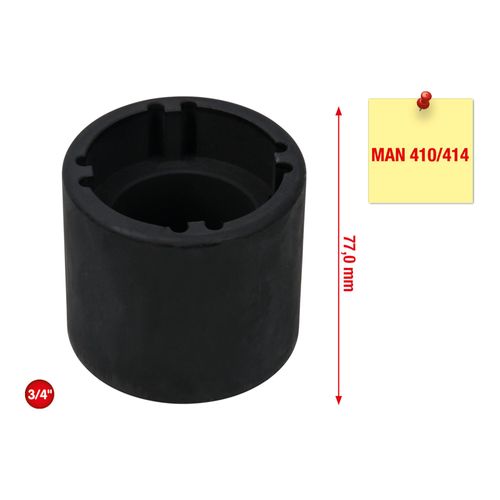 KS Tools 3/4 Zoll Nutmuttern-Schlüssel mit 4 Zapfen für MAN, Innenzapfen D. 53 mm (460.0655)