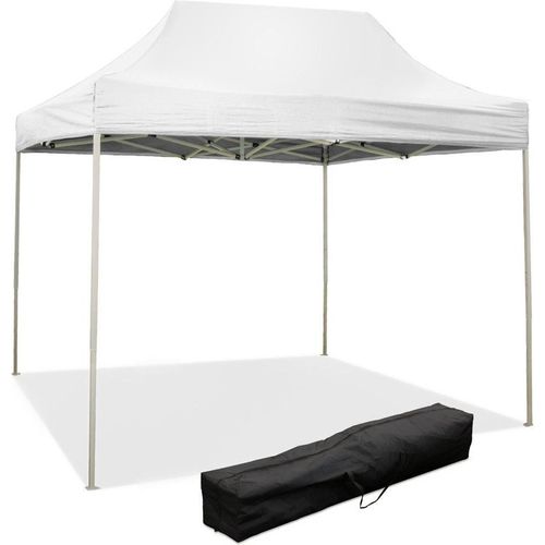 3 x 2 m weißer Faltpavillon mit wasserdichter PVC-Beschichtung