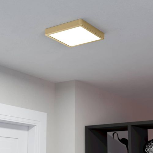 LED-Anbaupanel Fueva 5 IP20 830 messing 21x21cm