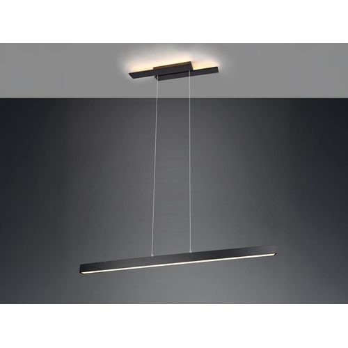 Trio LED Balkenpendelleuchte Schwarz matt