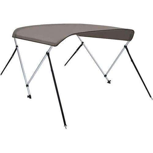 vidaXL 2-Bow Bimini Top Grau 150x120x110 cm