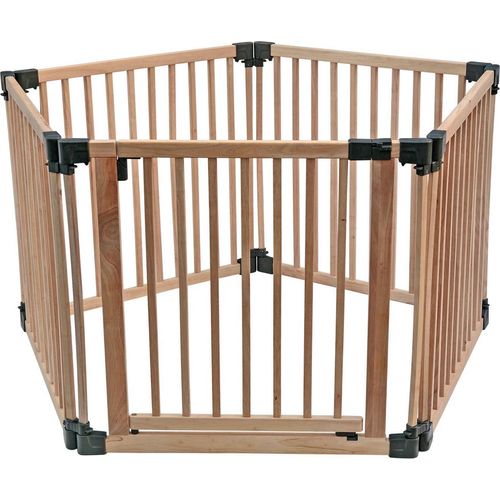 Safetots HolzSpielbereich, Pentagon, 5 x 80cm, Naturholz, 76cm Hoch