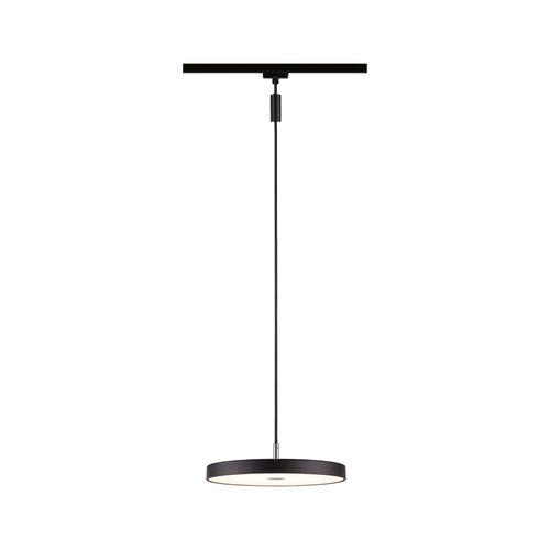 PAULMANN Schienensystem-Leuchten "URail Pendel Hildor 850lm 15W 3000K 230V Chrom matt", schwarz, 1, Ø 31cm H: 158cm, Leuchten, 3-Step-Dimmbar, LED Schienensystem
