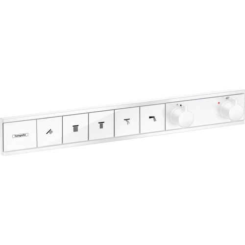 Thermostat RainSelect f UP-Thermostat 5 Verbraucher mattweiß mattweiß Unterputz Fertigset 5 Verbraucher