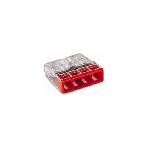 WAGO GmbH& Co. KG Verbindungsdosenklemme 4x 0.5-2.5 rot 2273-204)