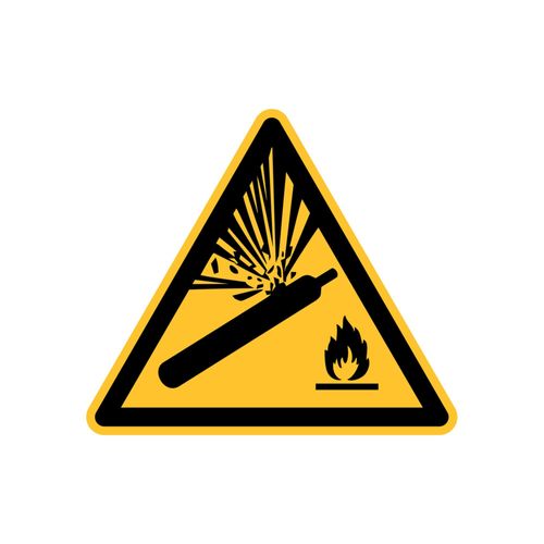 Eichner Warnschild Warnung vor Gasflaschen 31,5 cm Alu (9225-12064-031)