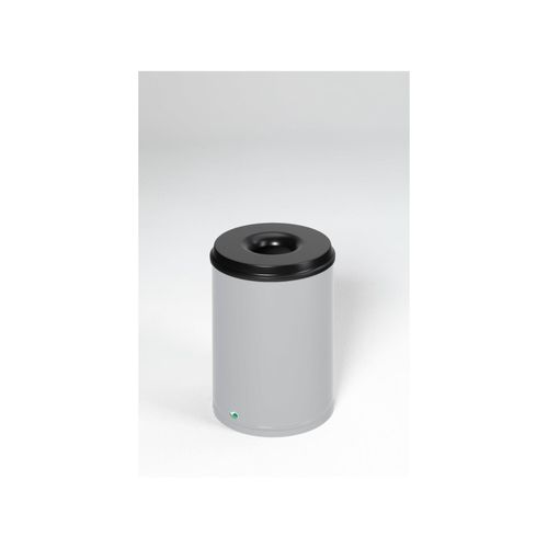 VAR Papierkorb feuersicher Löschkopf grau 50 l (3163)