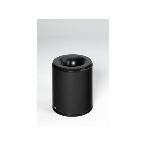 VAR Papierkorb feuersicher Löschkopf schwarz 80 l (3172)