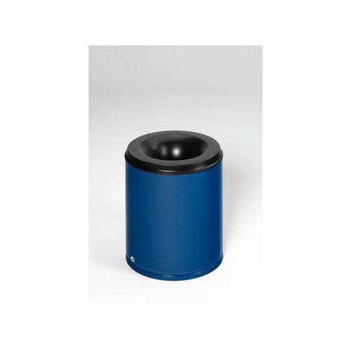 VAR Papierkorb feuersicher Löschkopf enzianblau 80 l (3171)