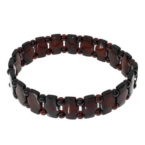 Armband OSTSEE-SCHMUCK "- Vala - Bernstein -" Gr. 19, braun (braun, bernsteinfarben), Armbänder, Damen, Bernstein, Armband