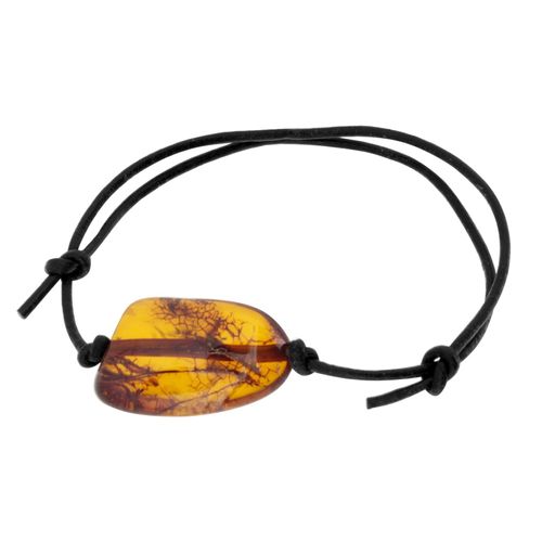 Armband OSTSEE-SCHMUCK "- Meta - Bernstein -" Gr. 19, braun (braun, bernsteinfarben), Armbänder, Damen, Bernstein, Armband