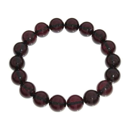 Armband OSTSEE-SCHMUCK "- Kugel 11 mm - Bernstein -" Gr. 19, braun (bernsteinfarben, braun), Armbänder, Damen, Bernstein, Armband