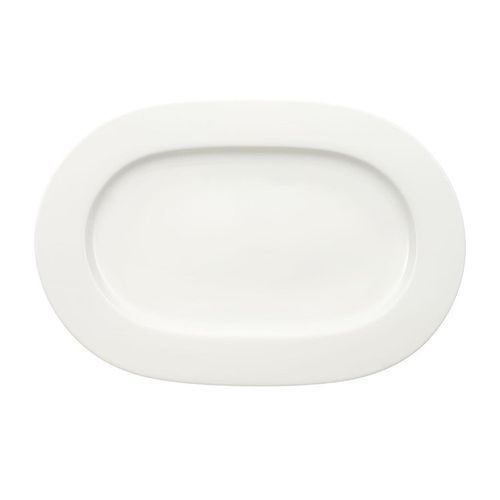 Servierplatte VILLEROY & BOCH "Servierplatte Royal 34,5 x 23,5 weiß", weiß, L:34,5cm, Porzellan, Servierplatten, Servierplatte