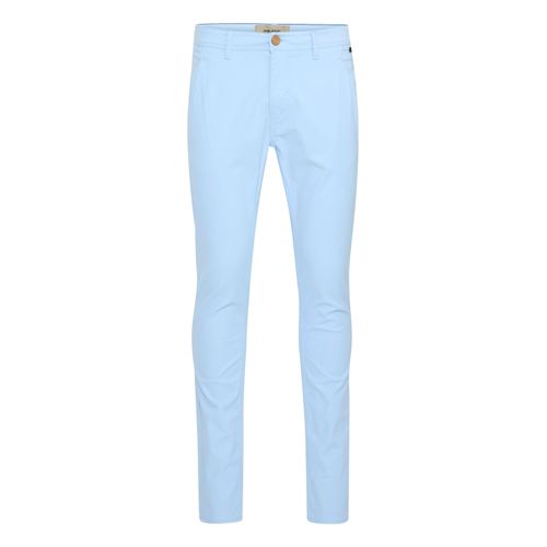 Chinohose BLEND "Chinohose BHNatan", Herren, Gr. 38/32, Länge 32, blau (blau bell), Obermaterial: 98% Baumwolle CO. 2% Elasthan EL., Hosen Chinohose