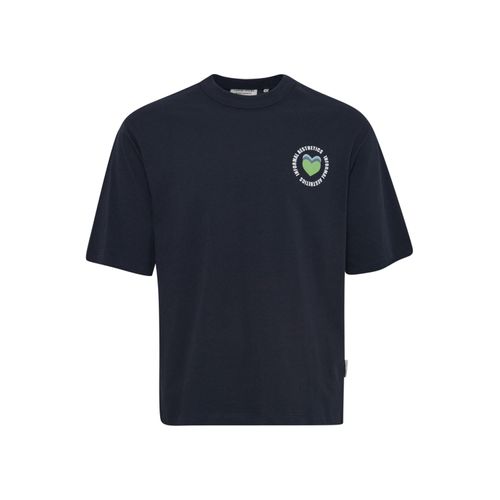 T-Shirt CASUAL FRIDAY "T-Shirt CFTue", Herren, Gr. M, blau (schwarz navy), Obermaterial: 100% Baumwolle CO., Shirts T-Shirt