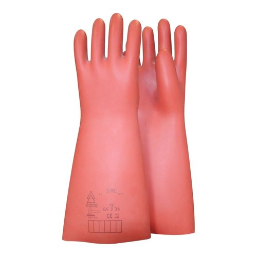 KS Tools Elektriker-Schutzhandschuh mit mechanischen und thermischen Schutz, Größe 12, Klasse 00, rot (117.0086)