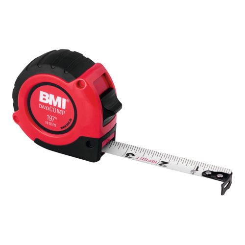 BMI Rollbandmaß twoCOMP, Zoll-Ablesung, 120 Zoll (462220 120)