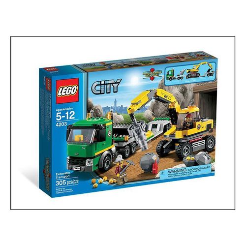 Lego 4203 Grubenbagger mit Transporter