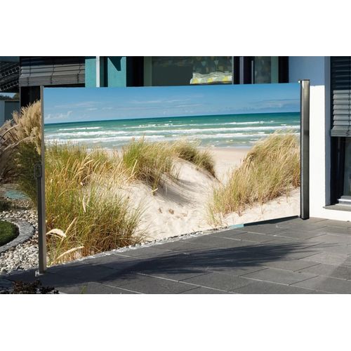 Seitenmarkise mit Fotodruck Ostsee