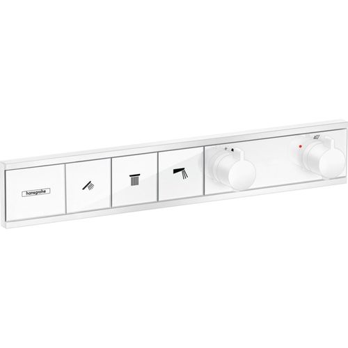 Thermostat RainSelect f UP-Thermostat 3 Verbraucher mattweiß mattweiß Unterputz Fertigset 3 Verbraucher