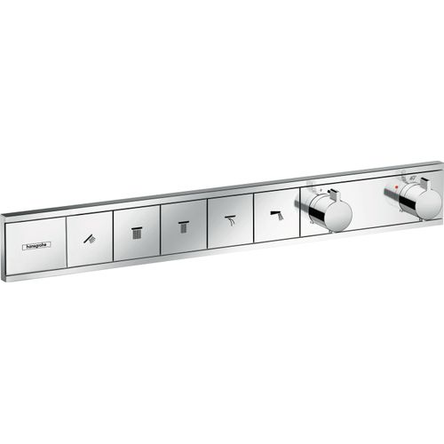 Thermostat RainSelect f UP-Thermostat 5 Verbraucher chrom verchromt Unterputz Fertigset 5 Verbraucher