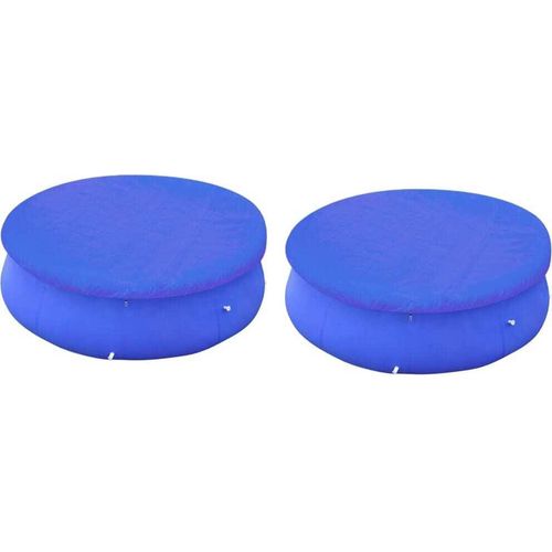 Poolabdeckungen 2 Stk. für 450-457 cm Runde Aufstellpools