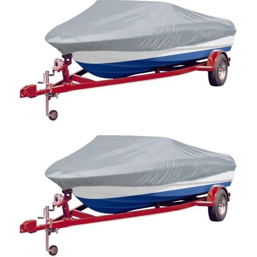 Bootspersenninge 2 Stk. Grau Länge 610-671 cm Breite 254 cm