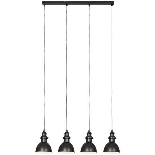 Novel Hängeleuchte, Schwarz, Metall, Vintage,Vintage, 15.5x150x84 cm, RoHS, CE, Lampen & Leuchten, Innenbeleuchtung, Hängelampen, Pendelleuchten