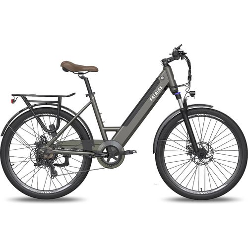 Damen Herren E-Bike mit App 26 Zoll Tiefeinsteiger Ebike 36V/14,5AH E Fahrrad, 250W Elektrofahrrad City E-Bikes & E-Hollandraeder e MTB 25km/h LCD