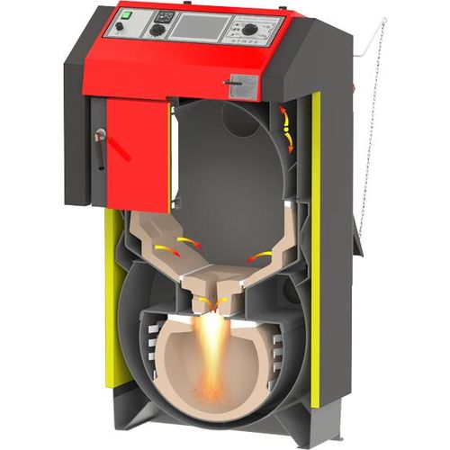 ATMOS Holzvergaserkessel GS15 Biomasseheizkessel 15 kW Serie GS Volllastkessel