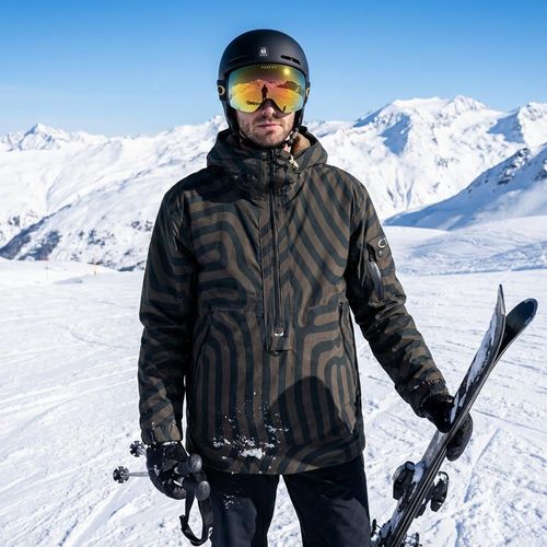 Cmp Man Jacket Fix Hood Nero-Forest Nero-Forest M