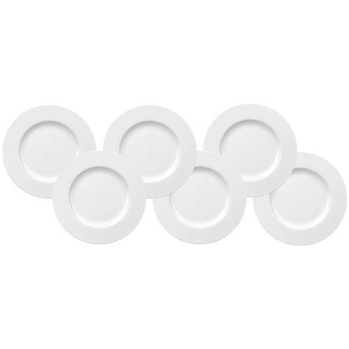 Speiseteller VILLEROY & BOCH "Speiseteller Royal ø 29.0 cm 6er Set weiß", weiß, Speiseteller, Speiseteller