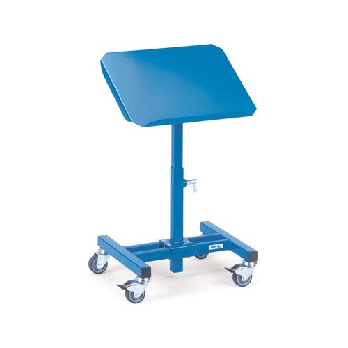 Materialständer Ladefl.-L510xB410mm verstellb.H.500-775mm brillantblau fahrbar ; fetra (3280)