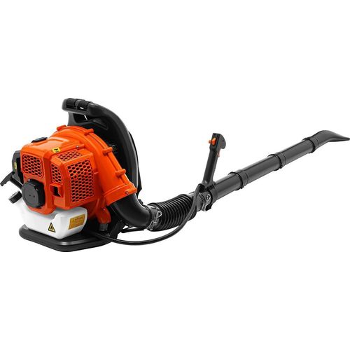 Benzin Rucksack-Laubbläser Laubgebläse - EB808 - 1,25 kW - 42,7 cm³ - 720 m³/h - 2-Takt luftgekühlt - Mischverhältnis 25:1 - Orange