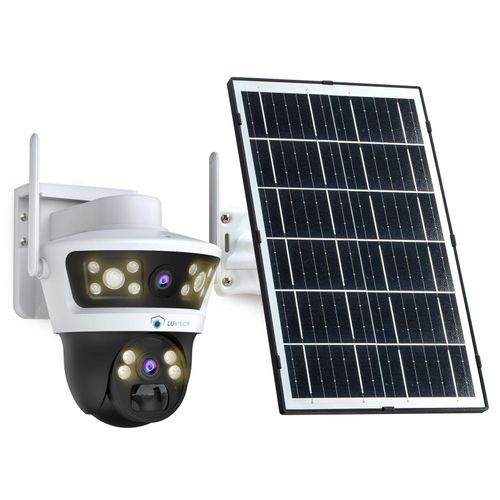 LUVISION 4G / LTE PTZ Solar Überwachungskamera 24/7 Aufzeichnung AOV SIM Karte KI Bewegungsverfolgung
