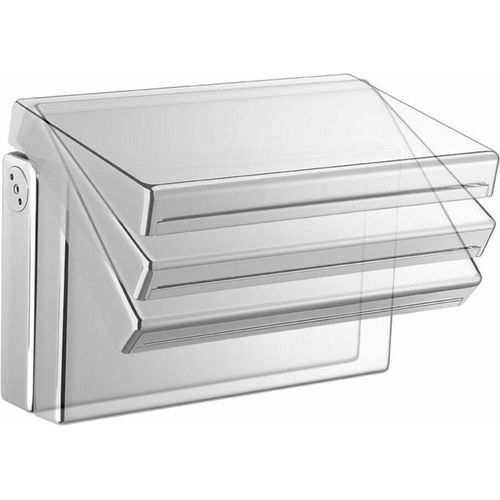 KASKADA Wandauslauf, kippbar, mit Kaskade, Chrom