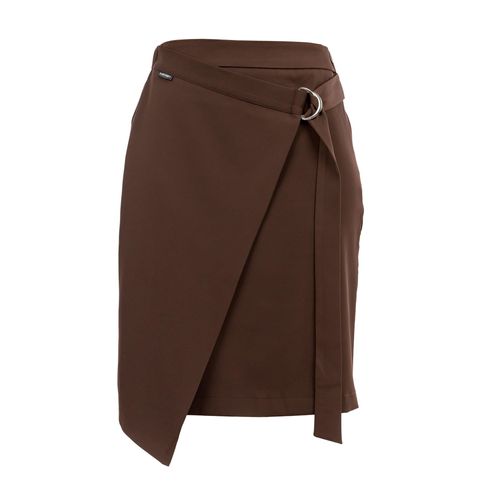 Wickelrock SURI FREY "Wickelrock SFY Freyday", Damen, Gr. L, braun (barolo 629), Obermaterial: 97% Polyester PES. 3% Elasthan EL., Röcke Wickelrock