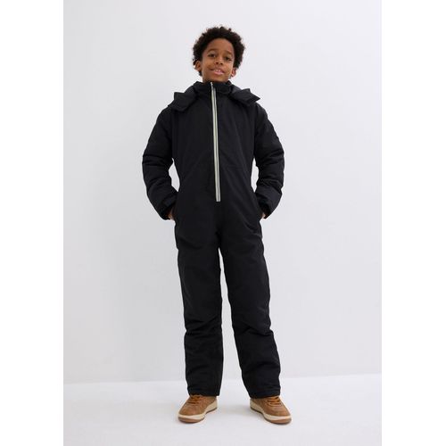 bonprix Wasserdichter Schneeanzug, schwarz, Gr.116/122, Toller Schneeanzug für Kinder