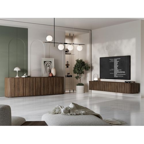 Wohnzimmer Set AZELIO 3 eiche barock